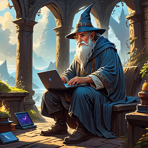 Wise Wizard character