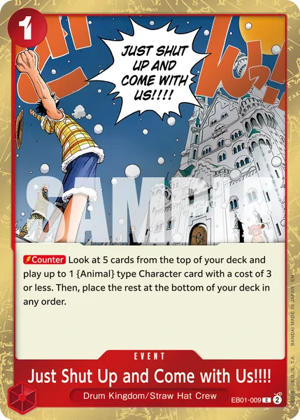 Just Shut Up and Come with Us!!!! (alt art)